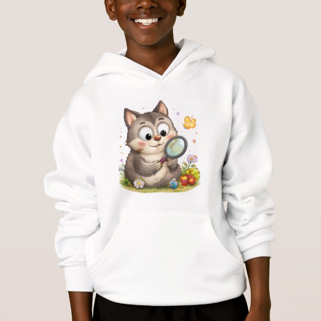 Sudaderas de lobo para niños (Anverso)