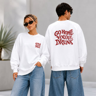 Sudaderas divertidas con arte tipográfico retro