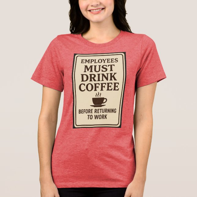 Sudaderas Los Empleados Deben Beber Café (Anverso)