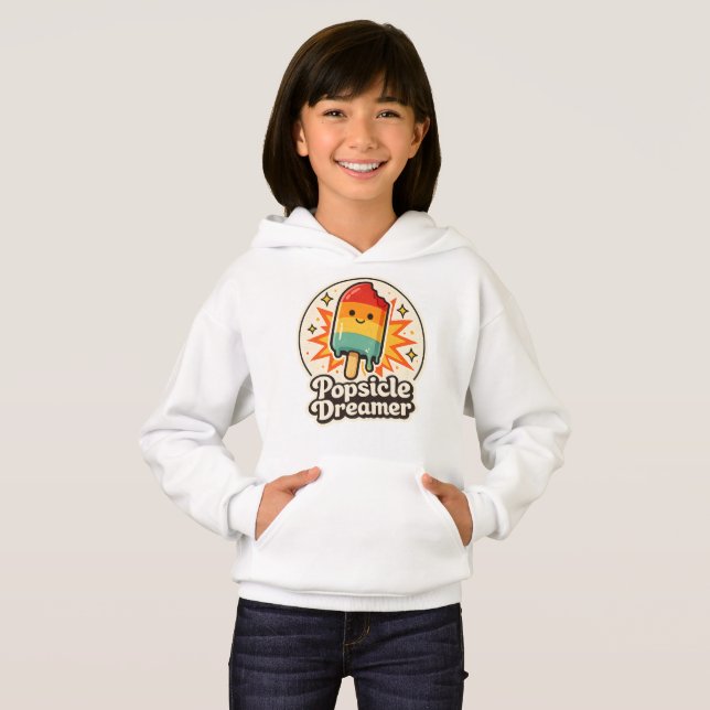 Sudaderas para niños Popsicle Dreamer Retro (Anverso completo)