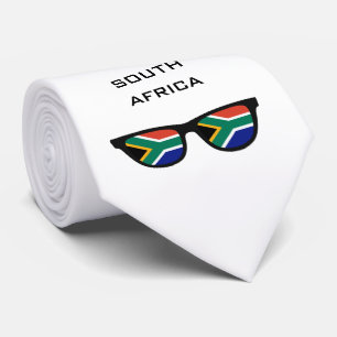 Sudáfrica sombras personalizado texto y corbata de