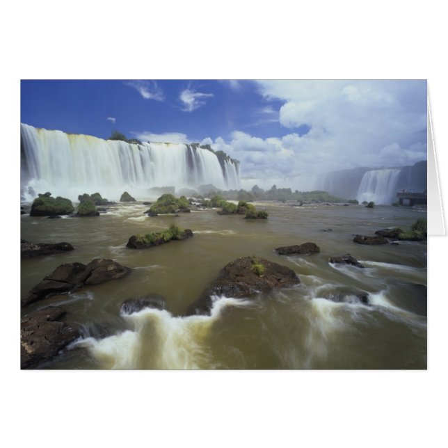 Sudamérica, Brasil, Cataratas Igwacu. Hacia arriba (Anverso (Horizontal))