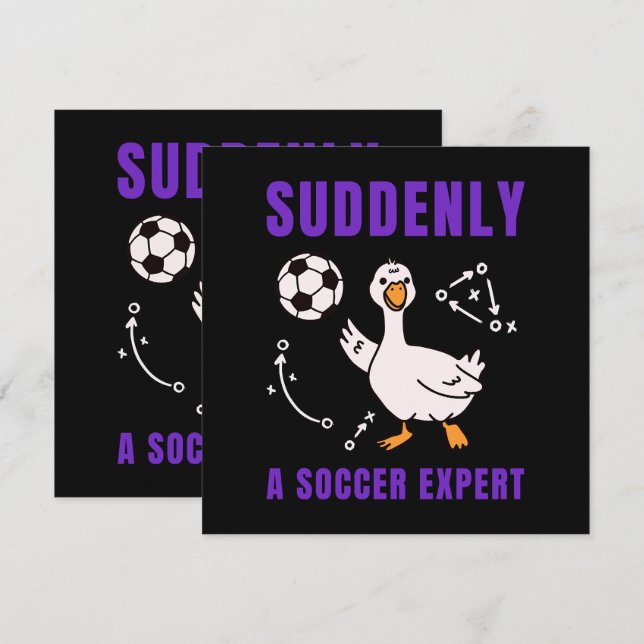 Suddenly a soccer expert (Anverso / Reverso)