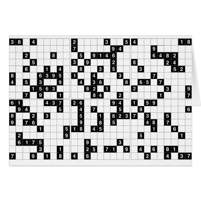 sudoku blanco negro (Anverso (Horizontal))