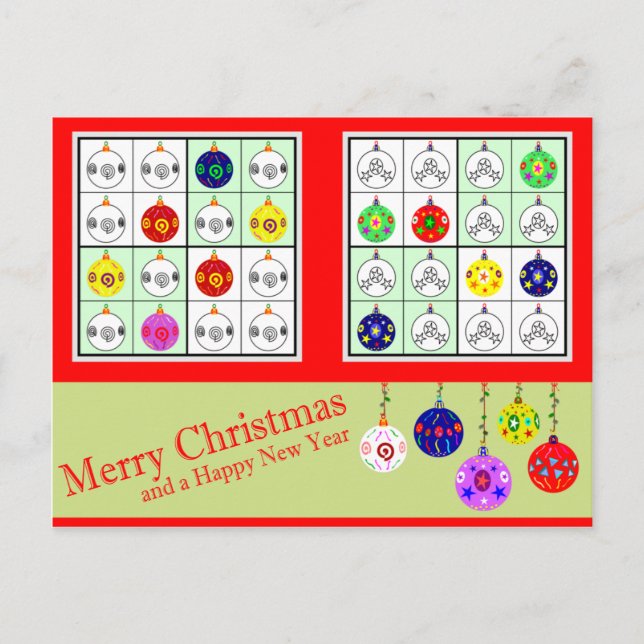Sudoku multicolor para el navidad (Anverso)