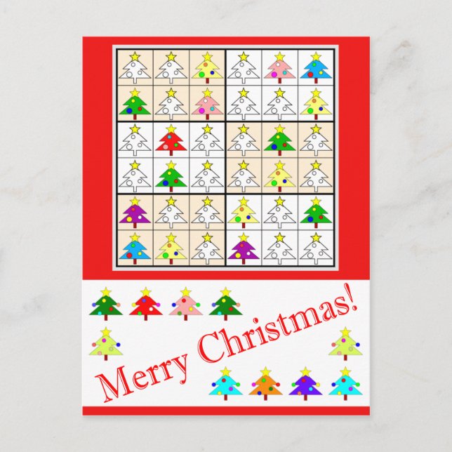 Sudoku multicolor para el navidad (Anverso)