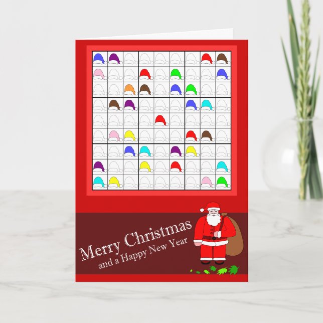 Sudoku multicolor para el navidad (Anverso)