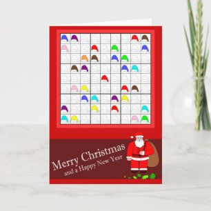 Sudoku multicolor para el navidad
