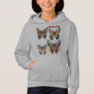 sudor-capuche mariposa para chicas