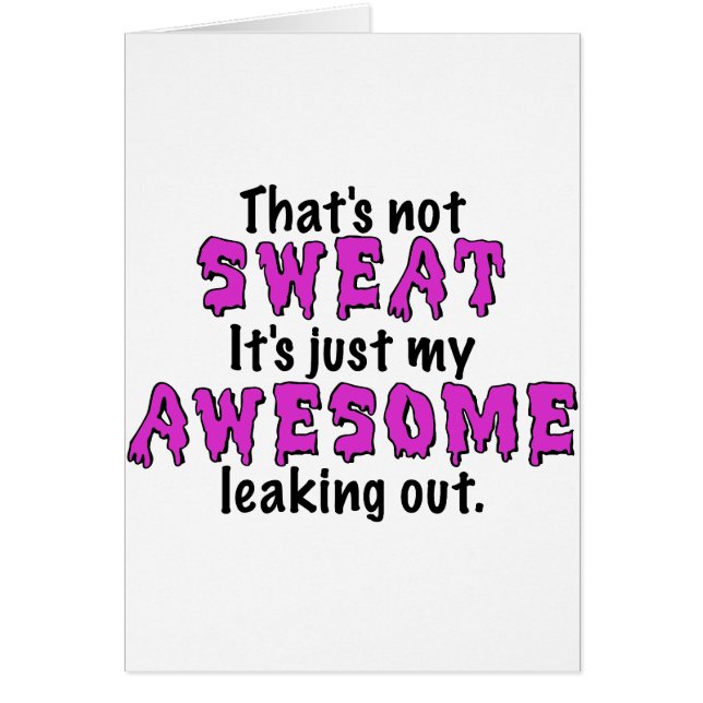 Sudor impresionante (Frente)