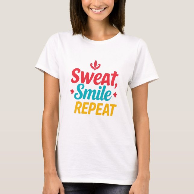 Sudor, sonrisa, camiseta repetida (Anverso)