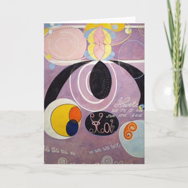 Sueco hermoso de la tarjeta de felicitación (Anverso)