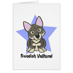 Sueco Vallhund de la estrella de Kawaii