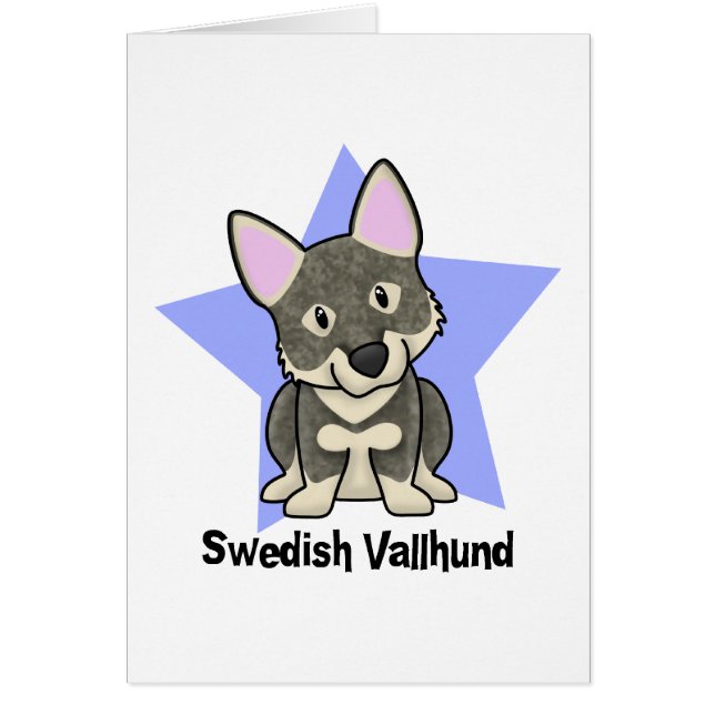 Sueco Vallhund de la estrella de Kawaii (Frente)