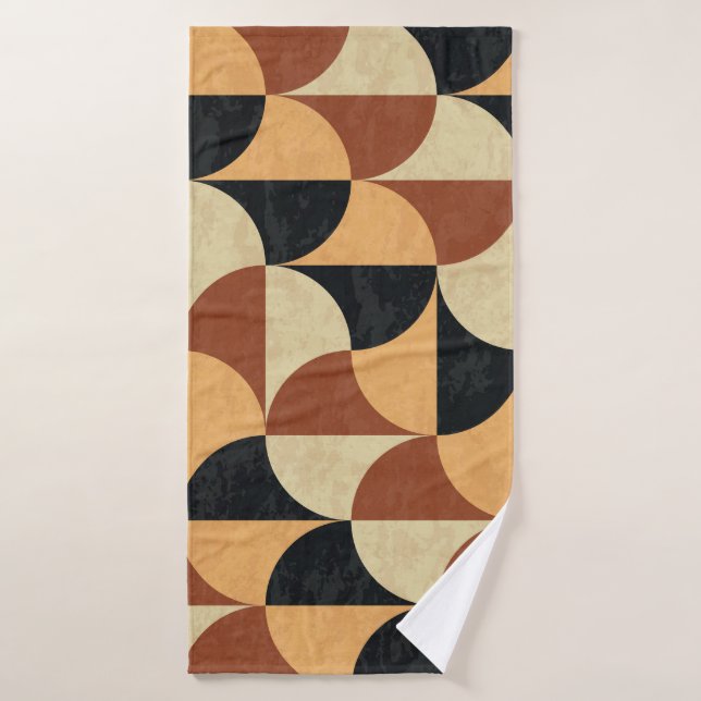 Suelo de mármol antiguo, textura geométrica sin co (Toalla de baño)