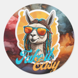 Suelta y disfruta la vida. Pegatina