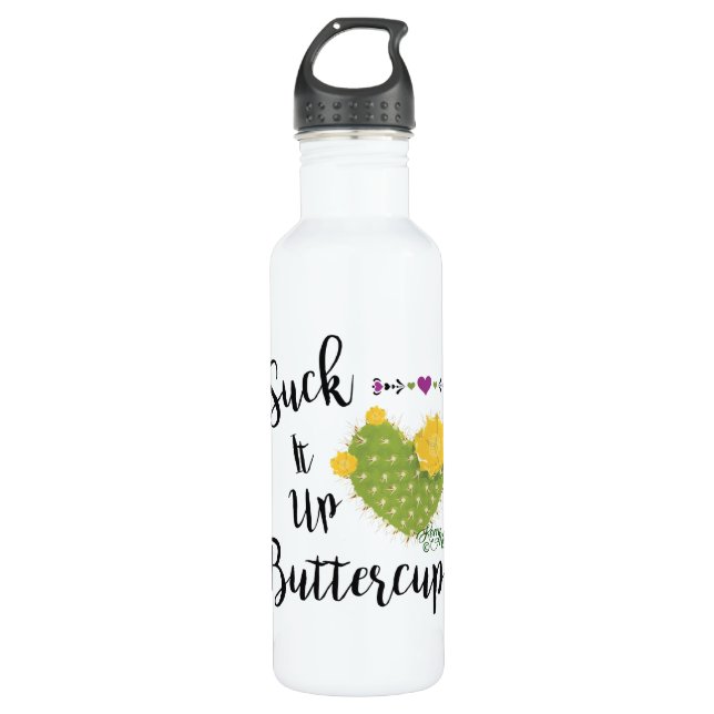 ¡Suéltalo Con Buzón! Botella de agua de acero inox (Anverso)