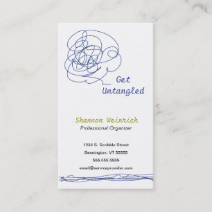 Suelte la tarjeta de visita del arte del garabato