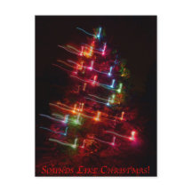 Suena como navidad (árbol y las notas)
