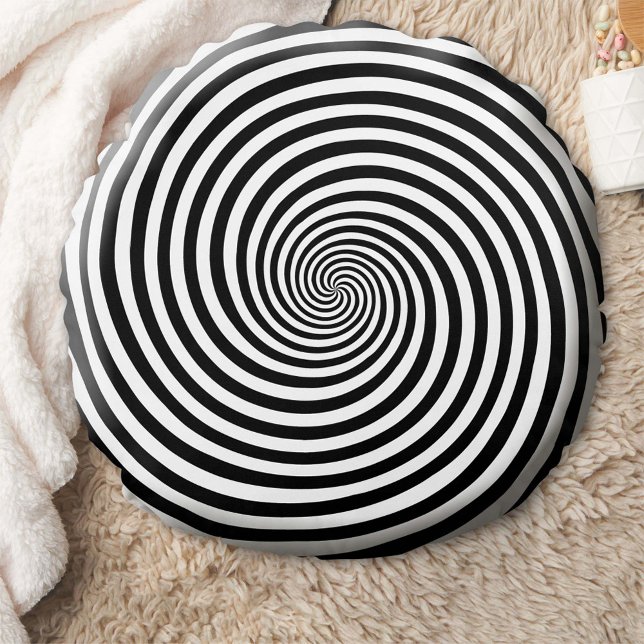 Sueña con tu almohada redonda de espiral hipnosis (Ideal for adding a pop of excitement to your couch, bed, or lounge area!)