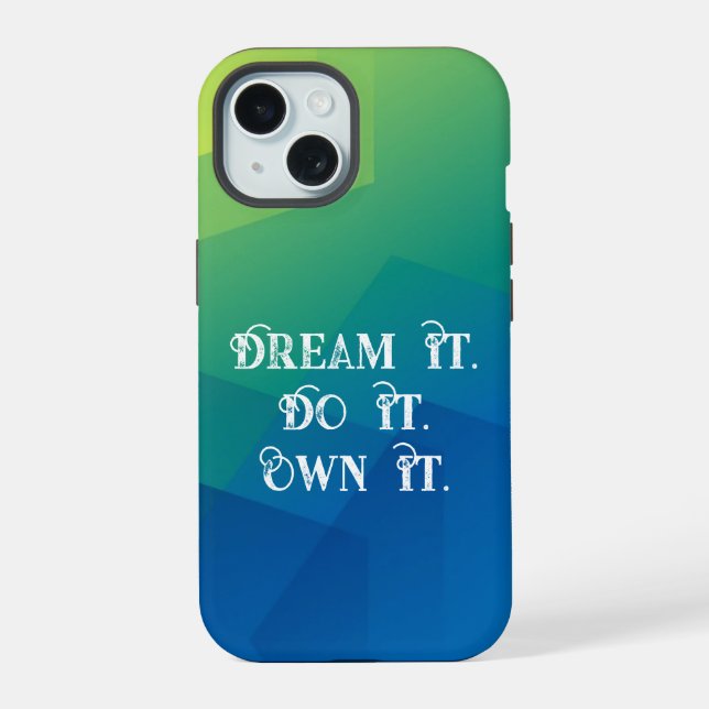 "Sueña. Hazlo. Poseerlo". Gradiente motivacional (Reverso )