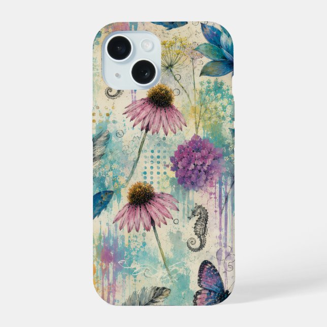 Sueño Acuático Floral Vibrante (Reverso )