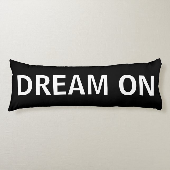 Sueño blanco y negro en la almohada del cuerpo (Anverso)