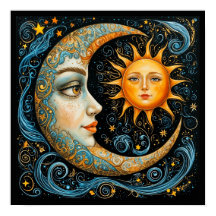 Sueño Celestial caprichoso: Luna y Sol. Arte