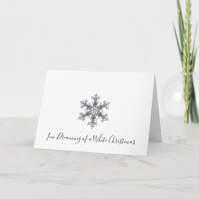 Sueño con un Navidad blanco - copo de nieve (Anverso)