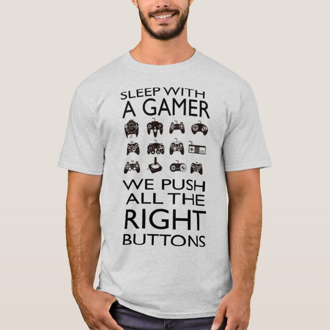 ¡SUEÑO CON UN VIDEOJUGADOR!!! La camiseta básica (Anverso)