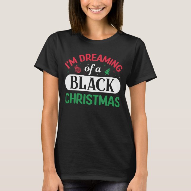  Sueño con una camiseta de Navidades negros (Anverso)
