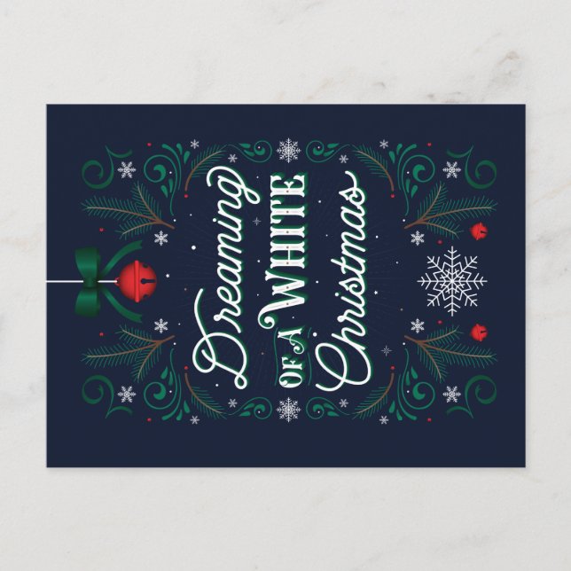 Sueño con una postal de Navidades blancos (Anverso)