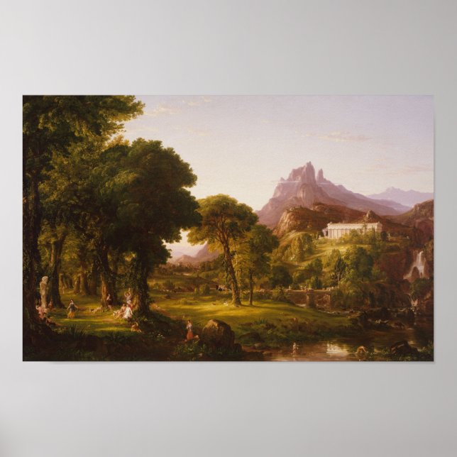 Sueño de arcadia (1838) — Impresión Thomas Cole (Frente)