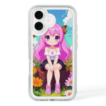 Sueño de huerto de mariposa - Chibi Anime Chica