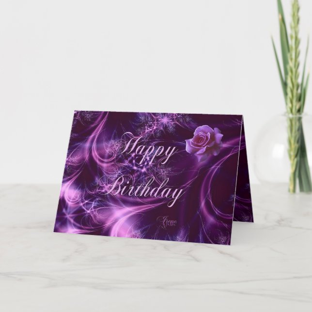 Sueño de la tarjeta de cumpleaños subió (Anverso)