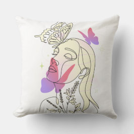 Sueño de mariposa - almohadas de tiro artístico fe