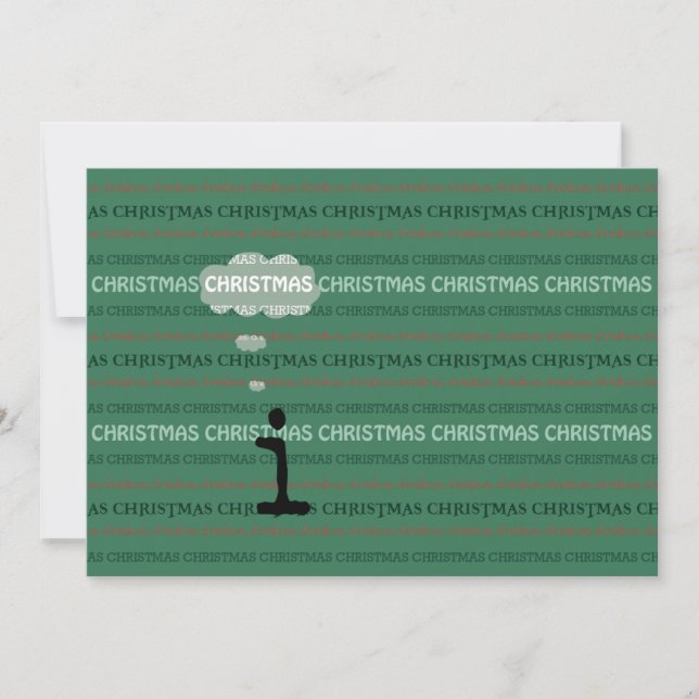 Sueño de Navidades blancos con tu invitación (Anverso)
