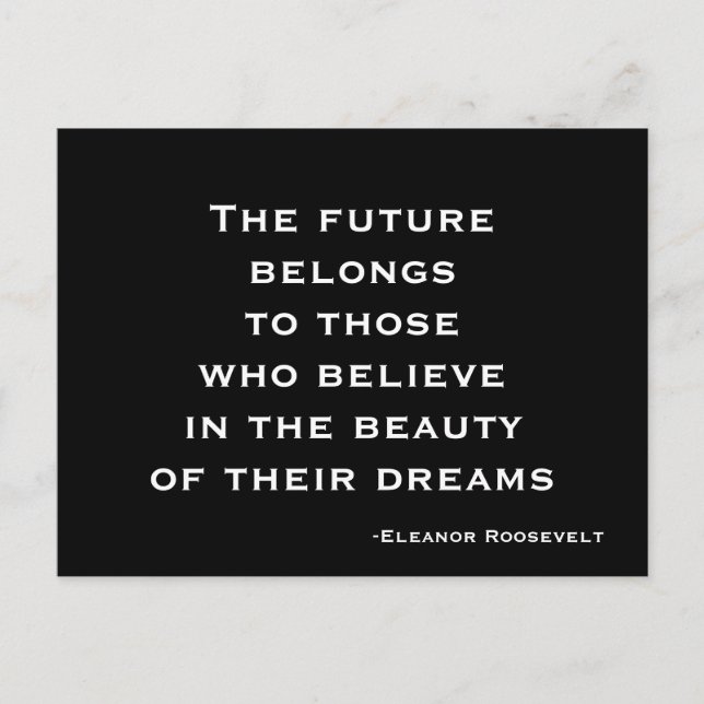 Sueño de postales, créanlo, postal motivacional (Anverso)