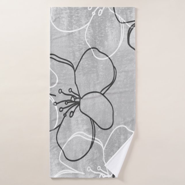Sueño del florecimiento de Apple: Ornamento abstra (Toalla de baño)