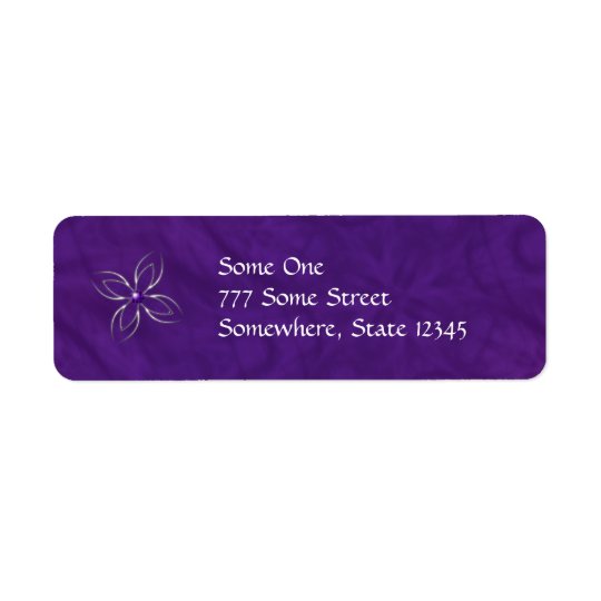 Sueño en etiquetas de dirección Amethyst