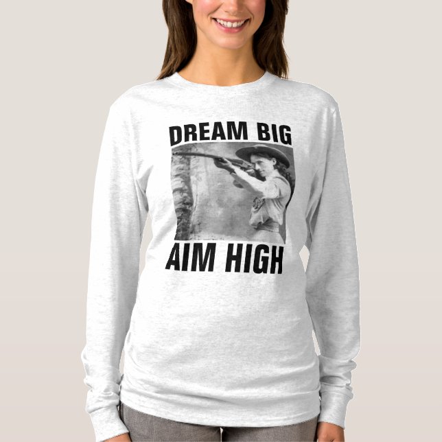 SUEÑO GRAN AIM ALTO, Camisetas ANNIE OAKLEY (Anverso)