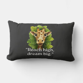 "Sueño grande - Cojín decorativo de jirafa"