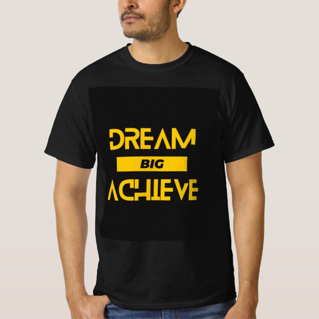 Sueño grande, logro: Camiseta motivacional para ho (Anverso)