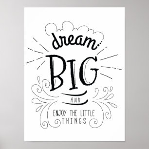 Sueño motivacional Gran presupuesto Arte Imprimir