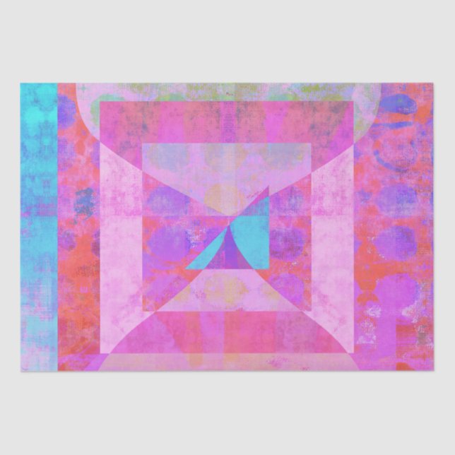 Sueño rosa caliente #1 Papel de tejidos de medios  (Anverso)