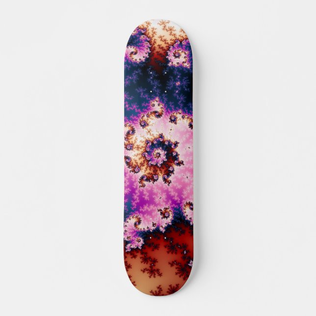Sueño rosa - Skateboard fractal (Anverso )