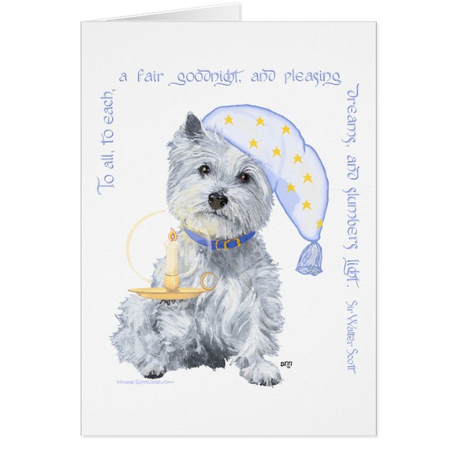 Sueños Agradables Westie (Frente)
