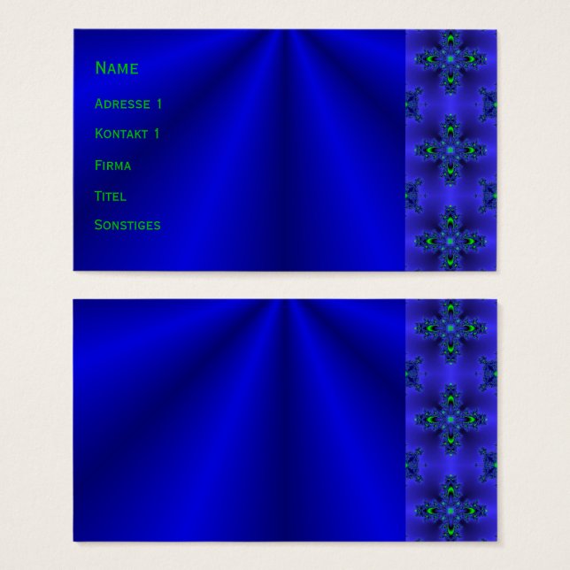 Sueños azules (Anverso y reverso)