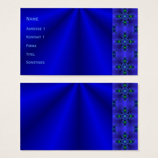 Sueños azules (Anverso y reverso)