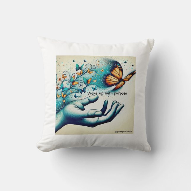 Sueños caprichosos: mariposa colisa con almohada (Anverso)